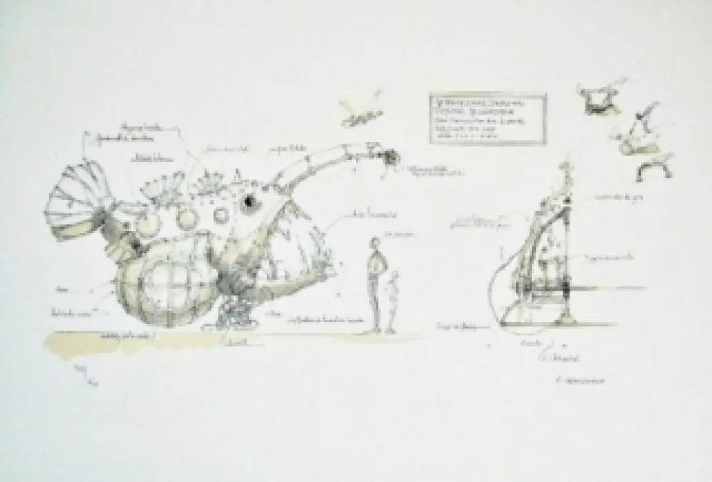 Litografía Delarozière - Luminaire des grands fonds