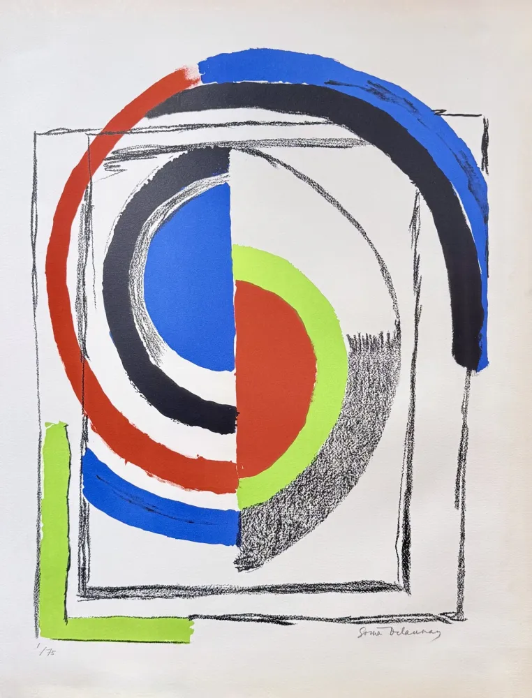Litografía Delaunay - A jour, circa 1960