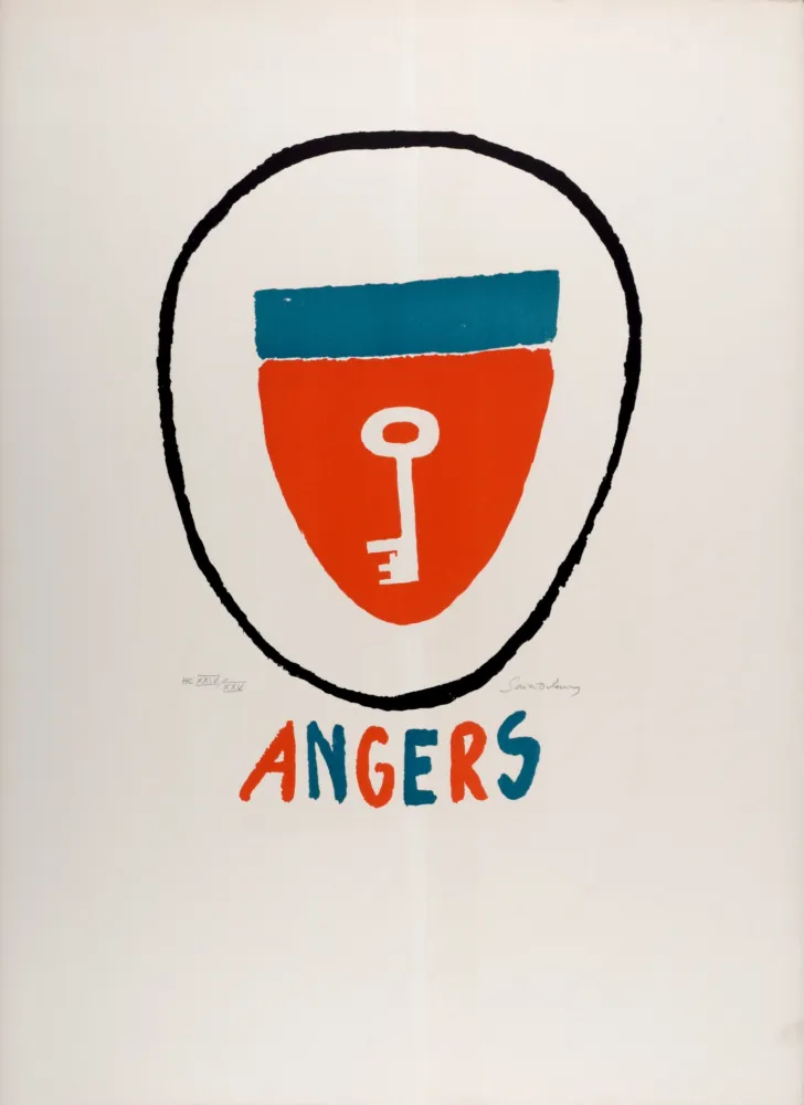 Litografía Delaunay - Angers, c. 1970 - Hand-signed