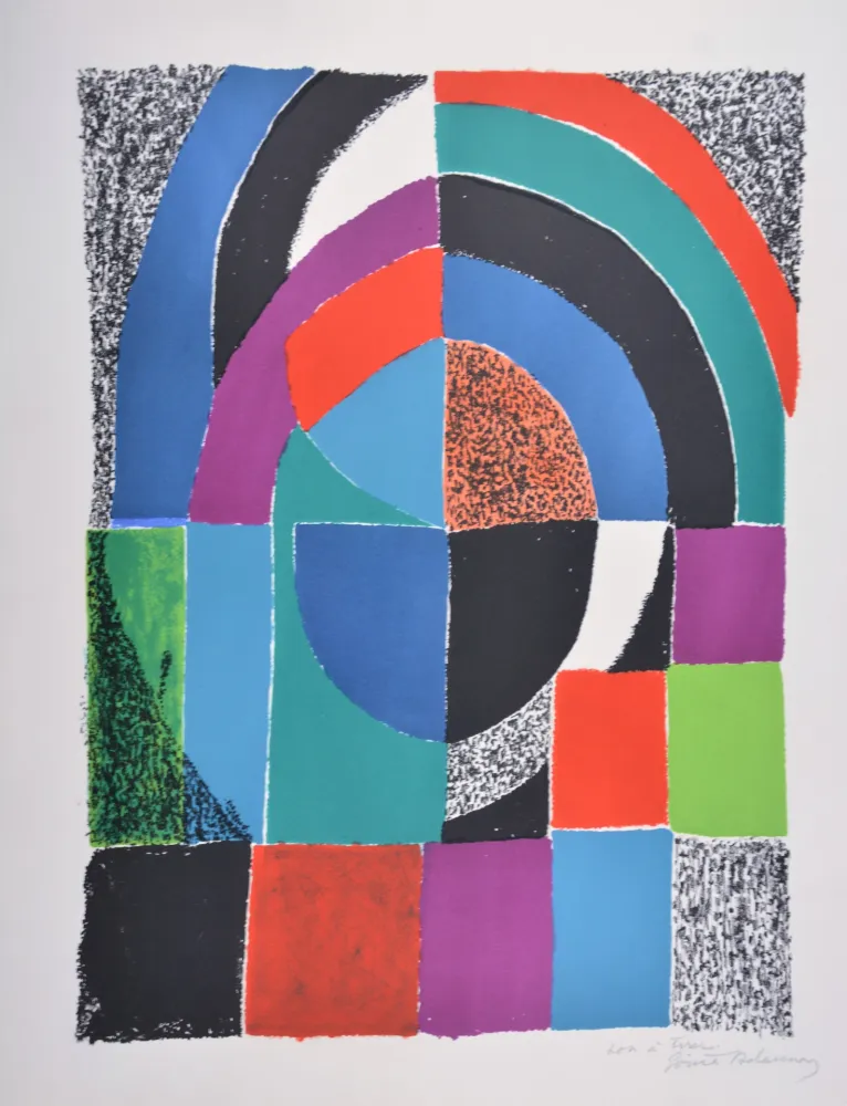 Litografía Delaunay - Cathédrale 