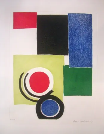 Grabado Delaunay - Circle Composition