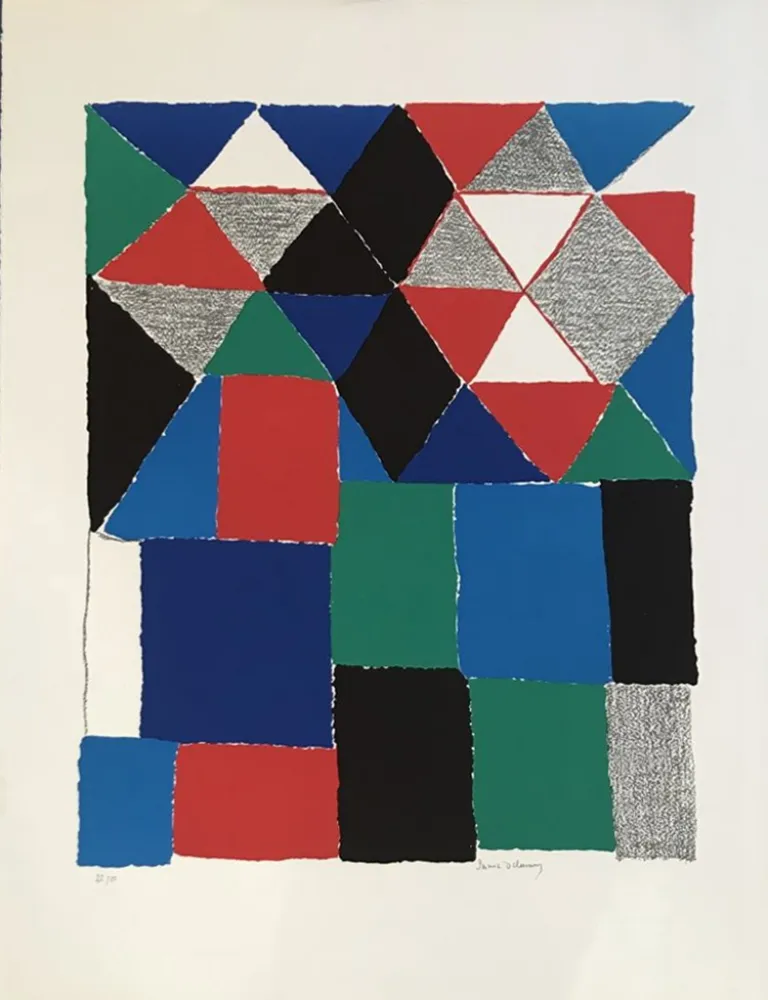 Litografía Delaunay - Composition 