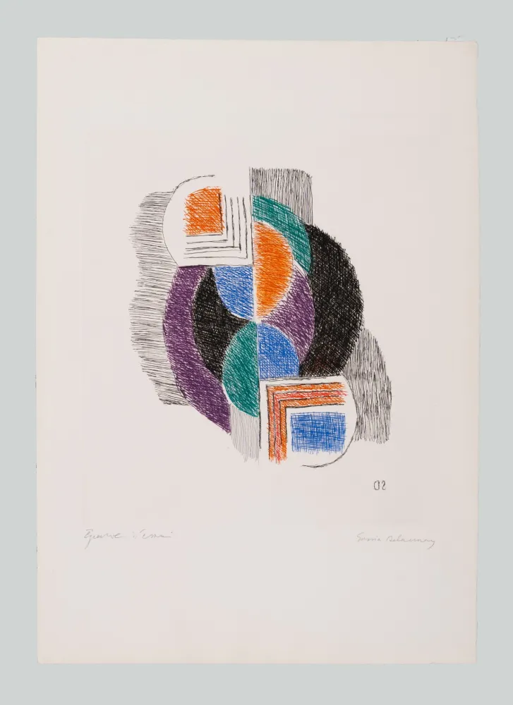 Grabado Delaunay - Composition