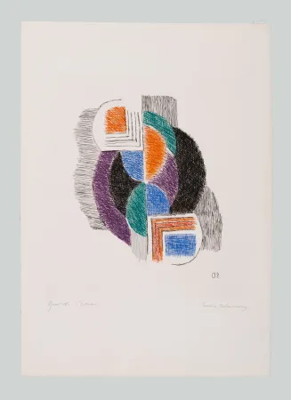 Grabado Delaunay - Composition