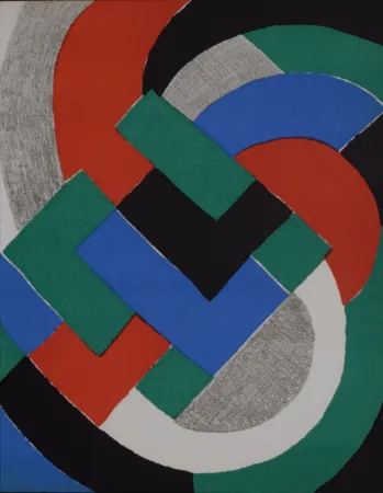 Litografía Delaunay - Composition, 1969