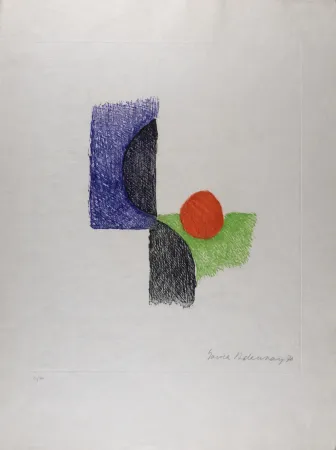 Aguafuerte Delaunay - Composition, 1970 - Hand-signed
