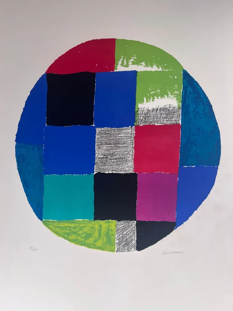Litografía Delaunay - Composition circulaire 