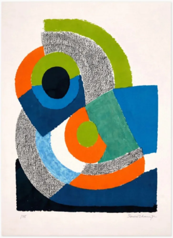 Litografía Delaunay - Courbe Verte