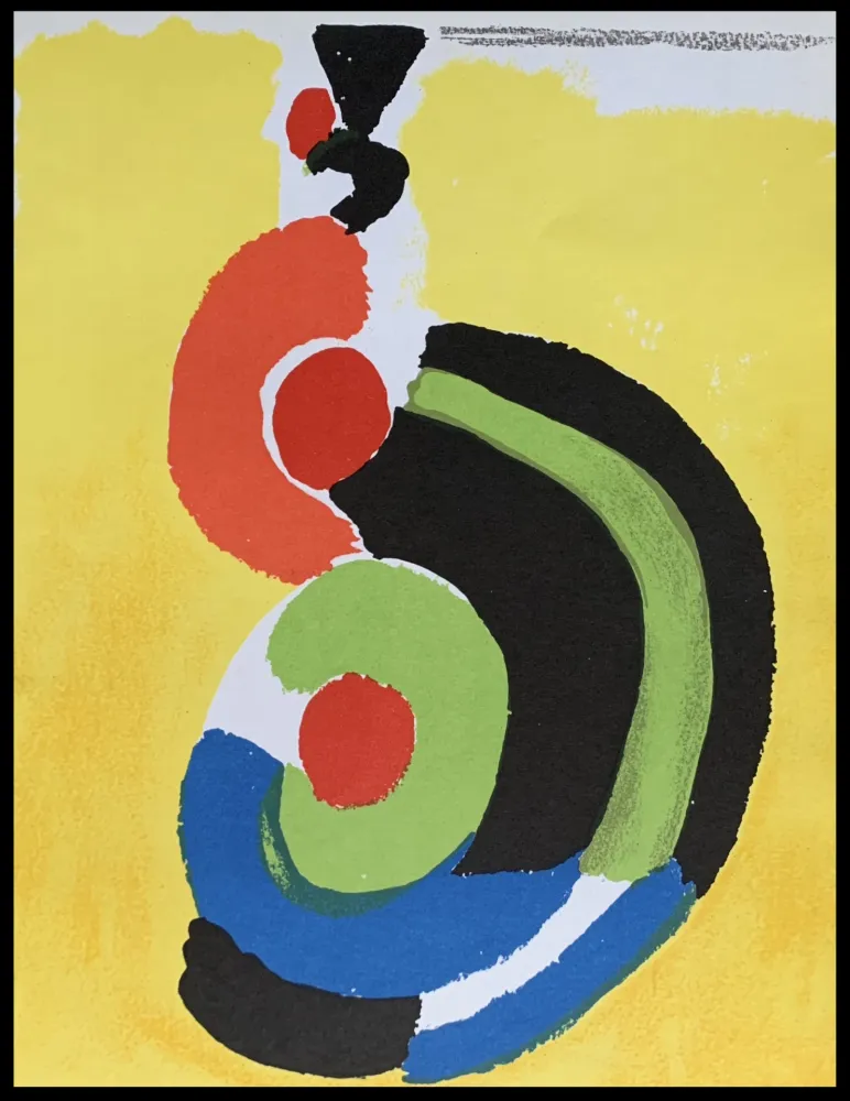 Litografía Delaunay - Danseuse espagnole