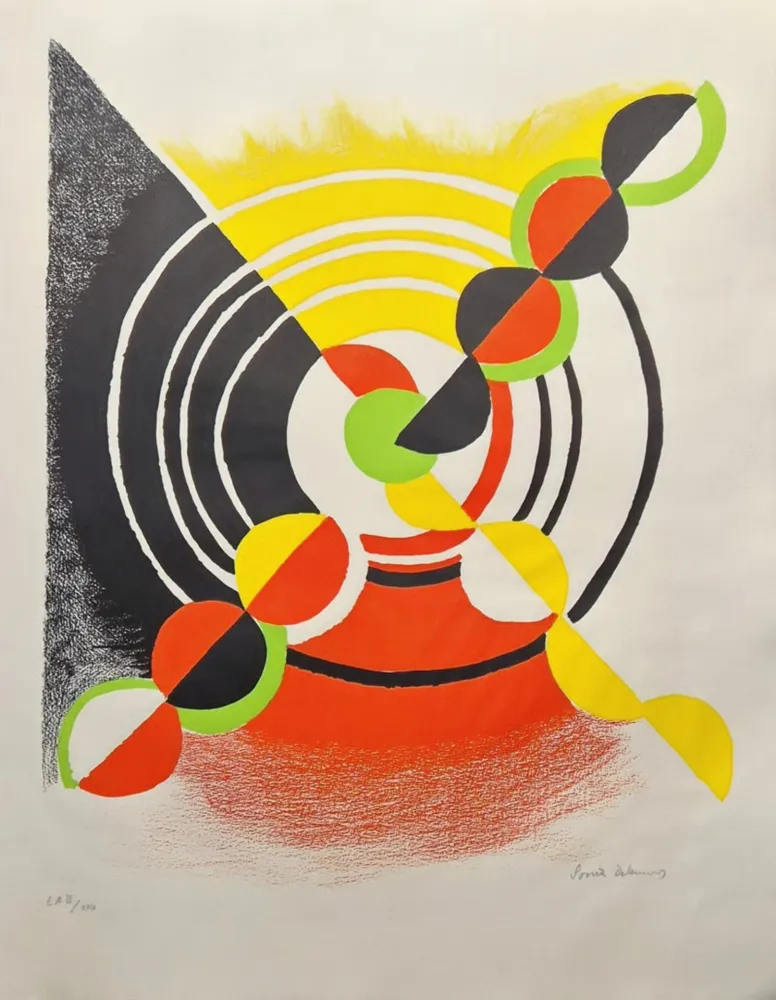 Litografía Delaunay - Diagonal X