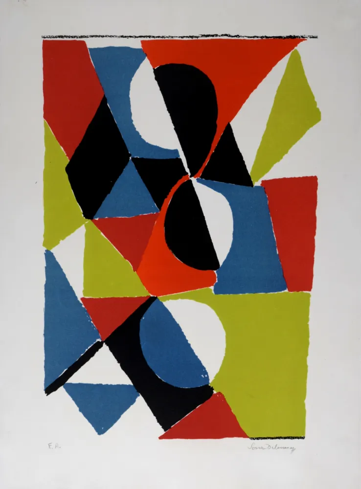 Litografía Delaunay - Granada, 1970 - Hand-signed