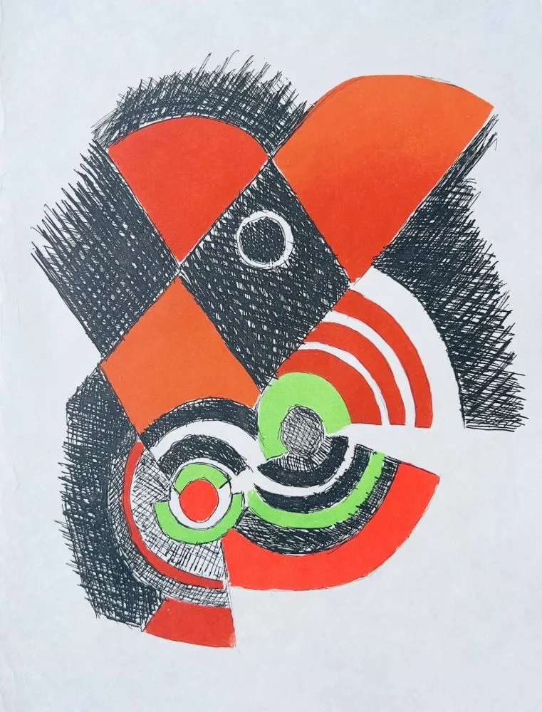 Aguafuerte Delaunay - Juste Présent