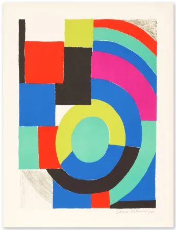 Litografía Delaunay - La Verte 