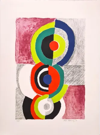 Litografía Delaunay - Les Trois Grâces 