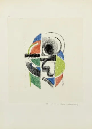 Grabado Delaunay - Rythme coloré