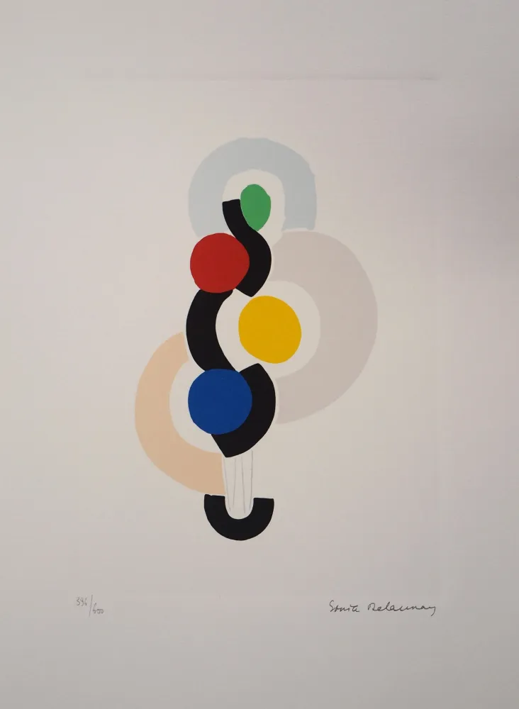 Litografía Delaunay - Rythme et danse