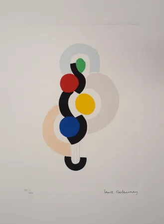 Litografía Delaunay - Rythme et danse
