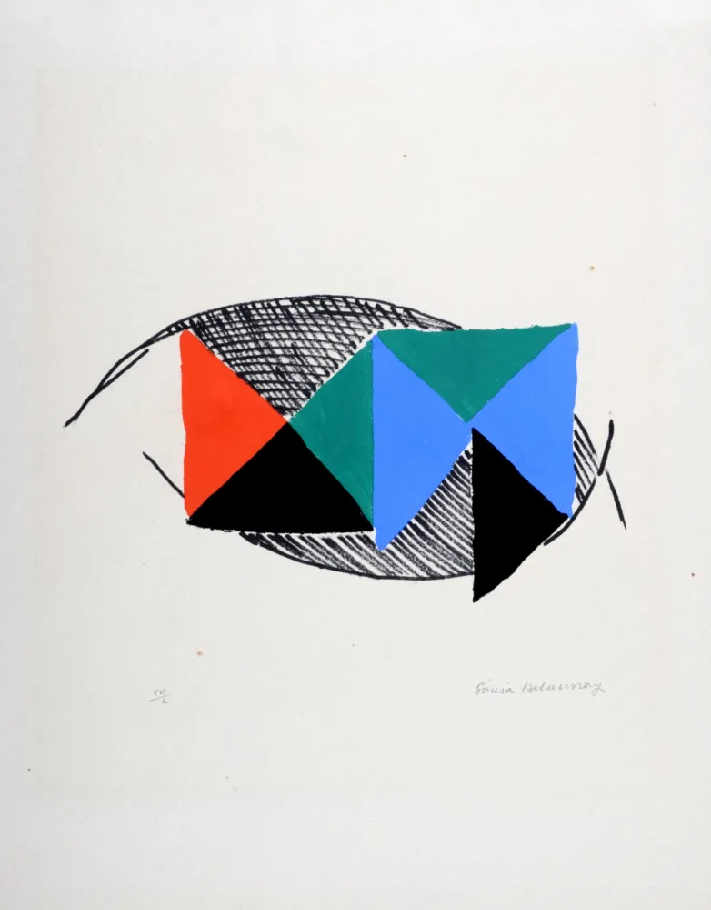 Litografía Delaunay - Rythmes, 1966 - Hand-signed