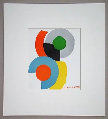 Litografía Delaunay - Rythmes circulaires, 1949