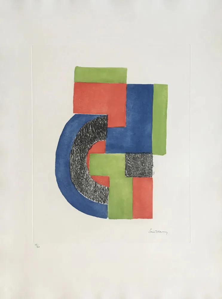 Litografía Delaunay - Totem
