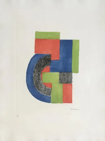Litografía Delaunay - Totem