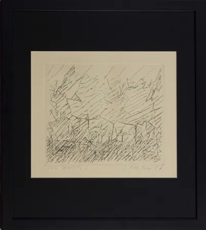 Aguafuerte Della Torre - Alberi in Lombardia