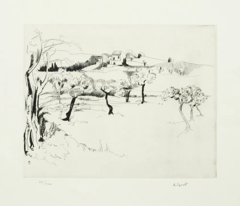 Aguafuerte Delprat - Paysage