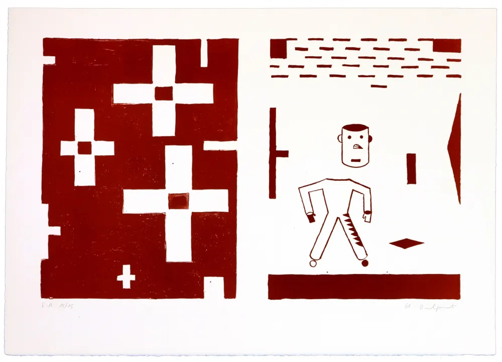 Litografía Delprat - Sans titre