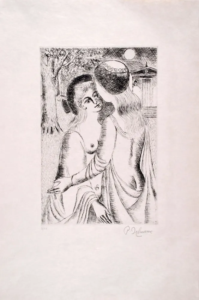 Aguafuerte Delvaux - Douce Nuit