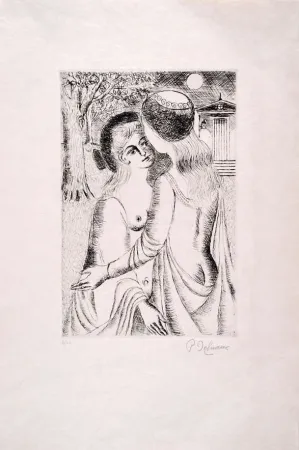 Aguafuerte Delvaux - Douce Nuit