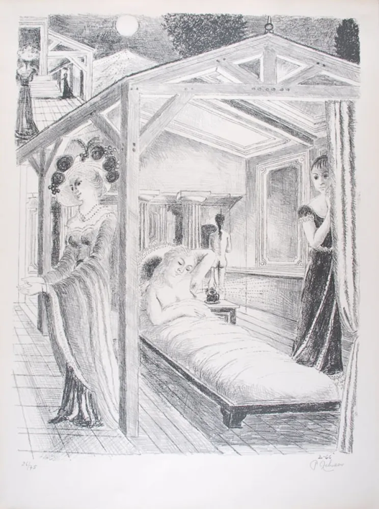 Litografía Delvaux - La Mer est proche