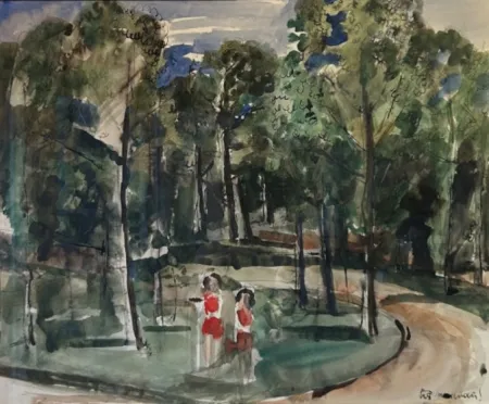 Múltiple Delvaux - Sans Titre (Paysage à Huy)