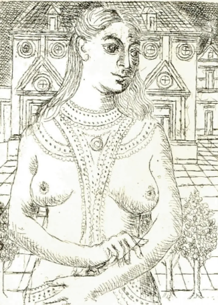 Grabado Delvaux - Senza titolo