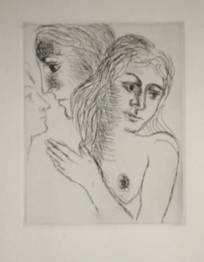 Grabado Delvaux - Songe