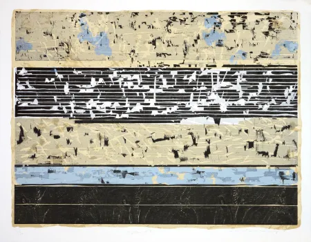 Litografía Denning - Island I