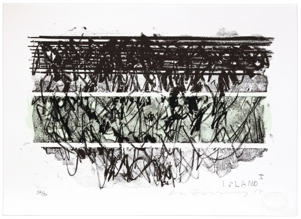 Litografía Denning - Islande I