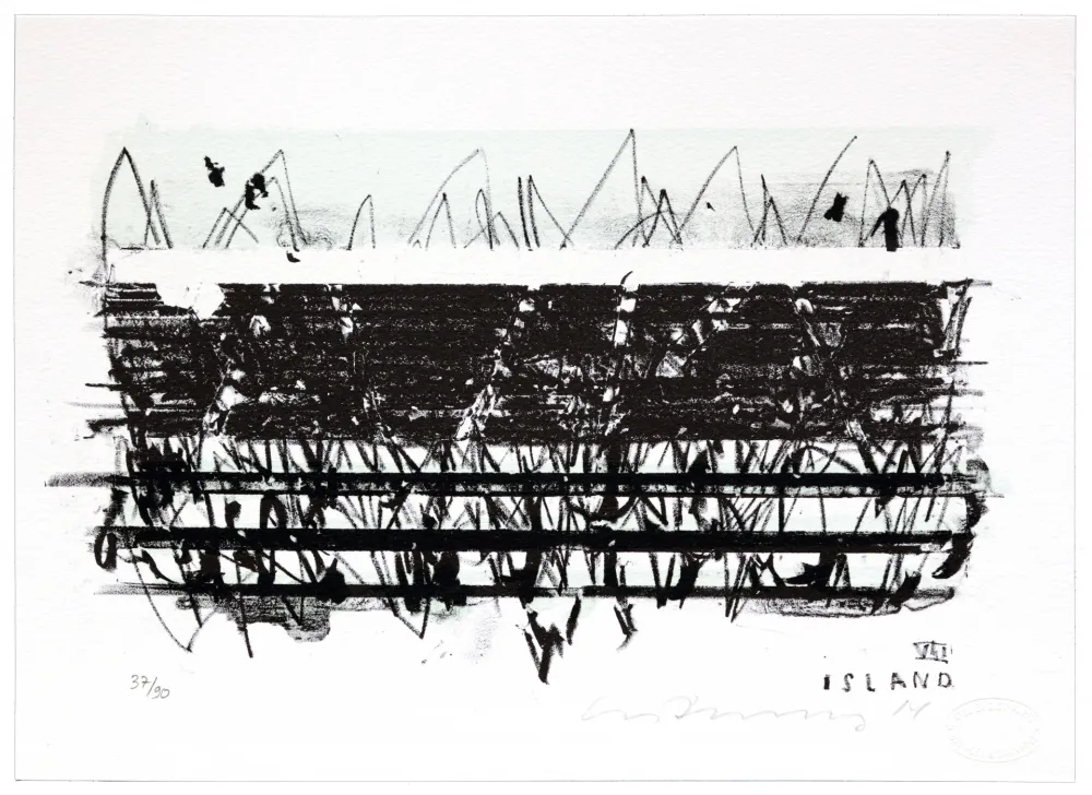 Litografía Denning - Islande VII