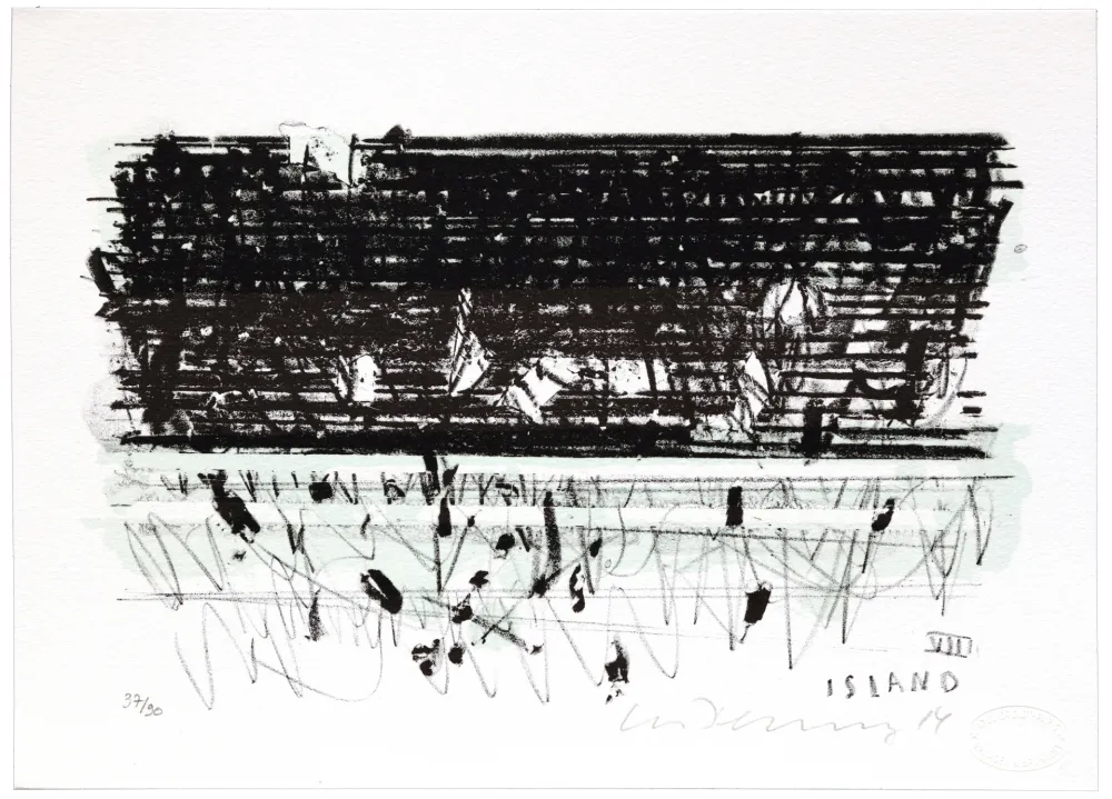 Litografía Denning - Islande VIII