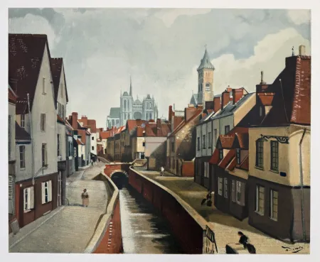 Litografía Derain - Amiens