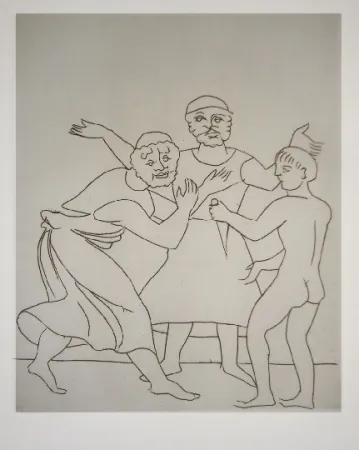 Grabado Derain - Le satyricon  36 eaux-fortes