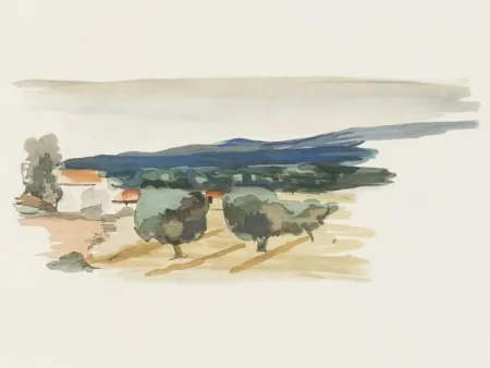 Colografía Derain - Paysage