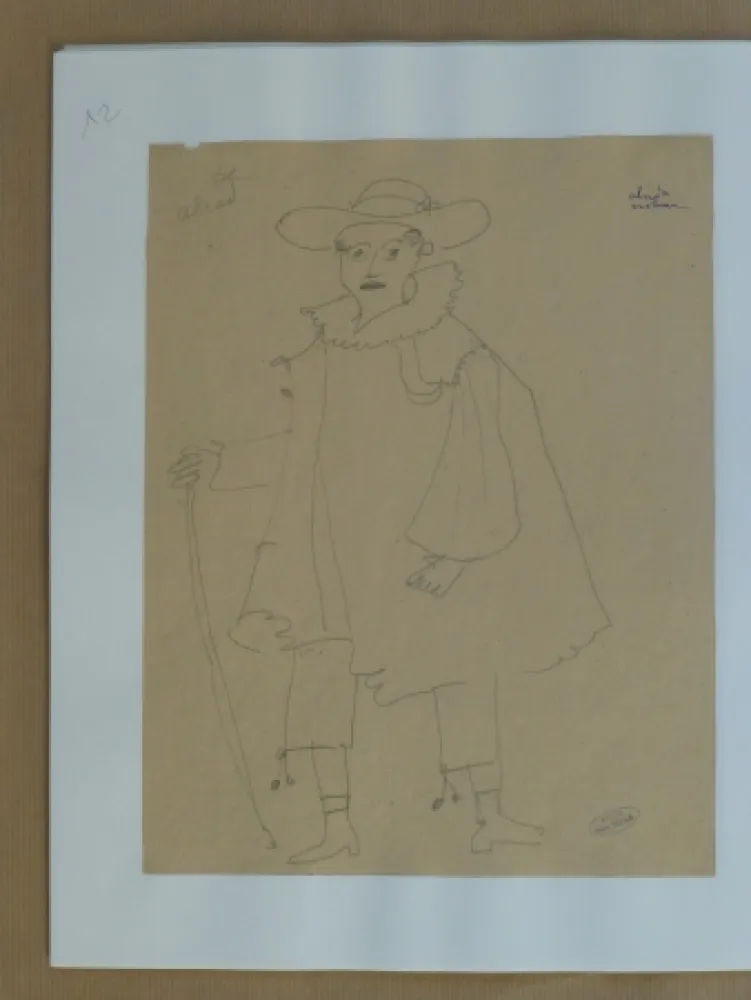 Sin Técnico Derain - Personnage d'opéra à l'épée 