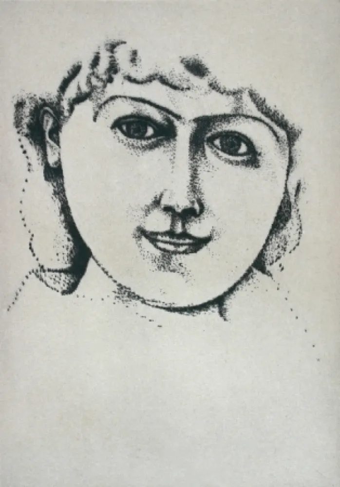 Punta Seca Derain - Tête de Femme
