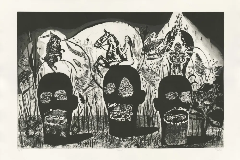 Grabado Deroubaix - Damnés