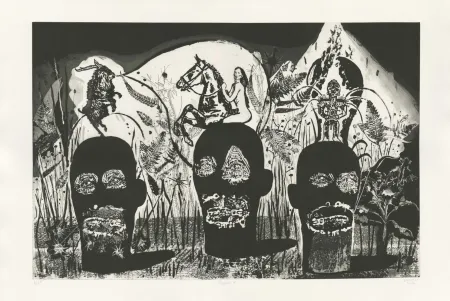 Grabado Deroubaix - Damnés