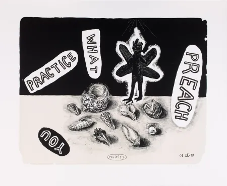 Litografía Deroubaix - Practice What you Preach