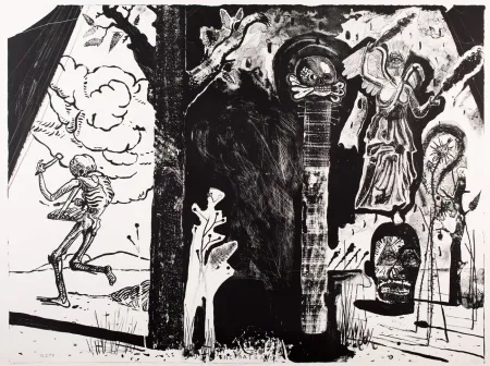 Litografía Deroubaix - The Rat Race