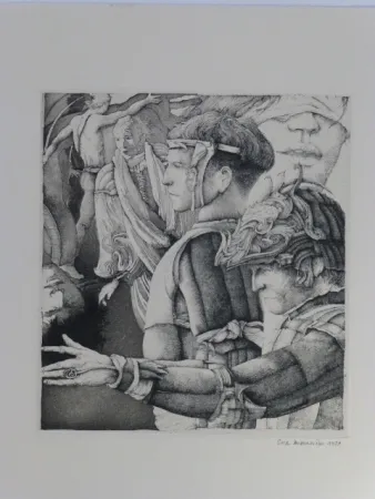 Aguatinta Desmazières - Le songe de Malatesta