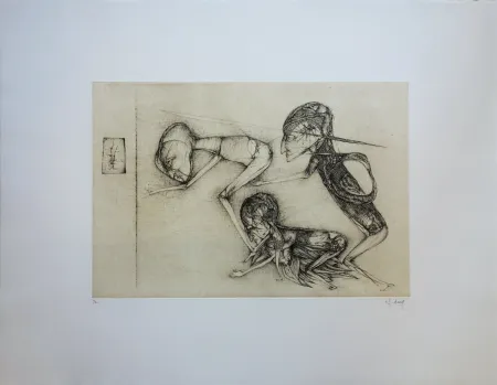 Grabado Deux - Le miroir