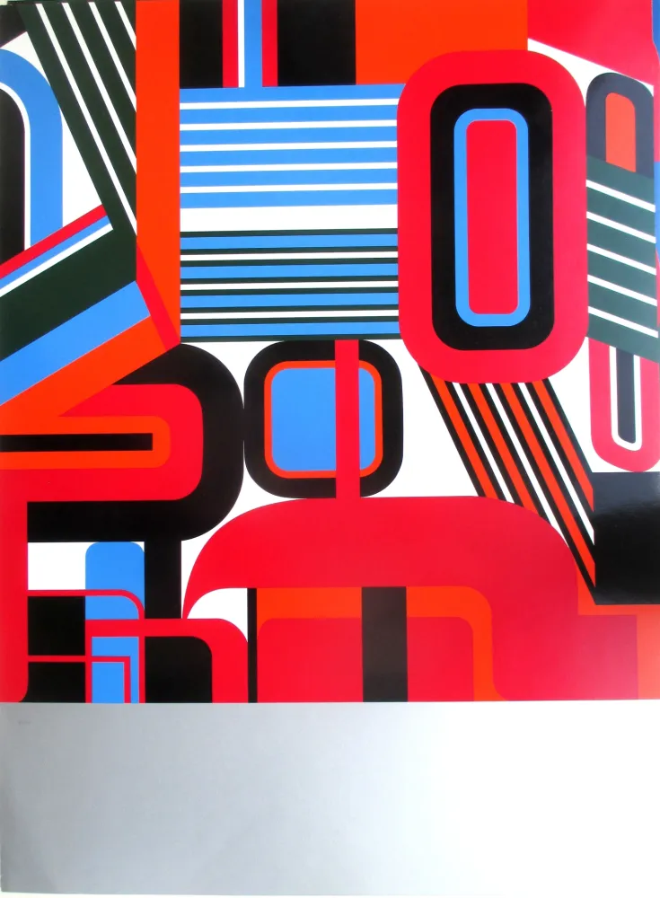 Serigrafía Dewasne - Composition II